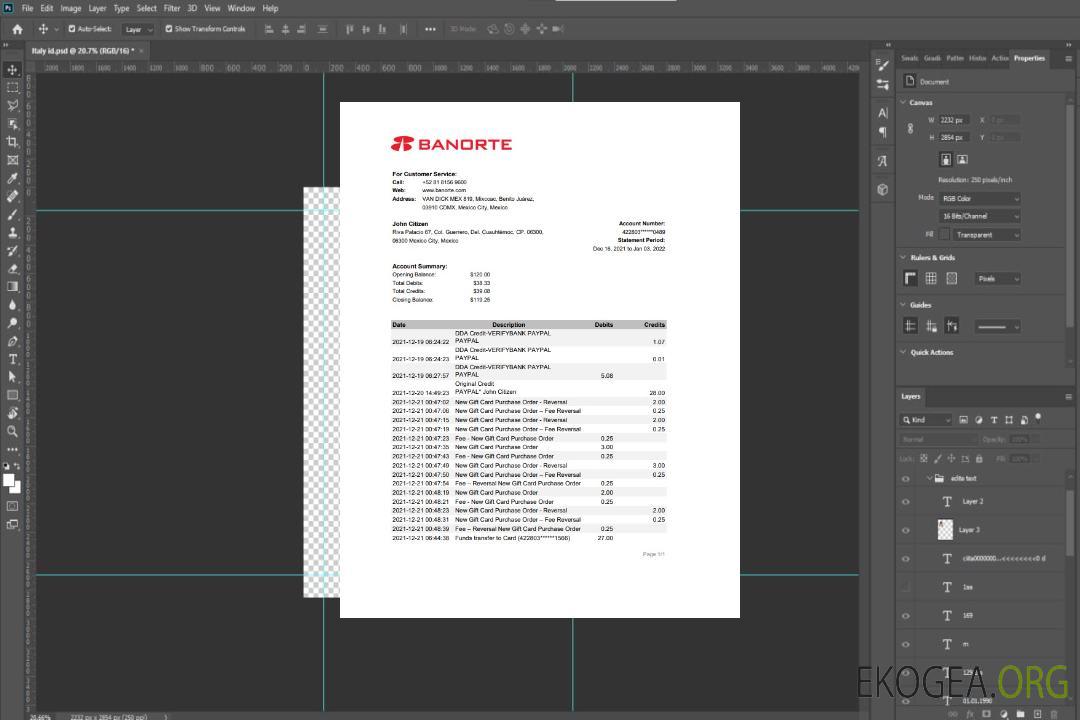 Relevé bancaire Mexique Banorte xls template Relevé bancaire Mexique Banorte xls template